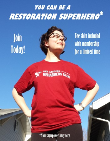 Join the Des Moines Rehabbers Club and show your support with an official DSMRC tee-shirt!